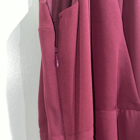 Express burgundy dress size 0 new with tags - Picture 8 of 12